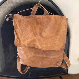 Mayko Backpack - handmade brown leather Etsy